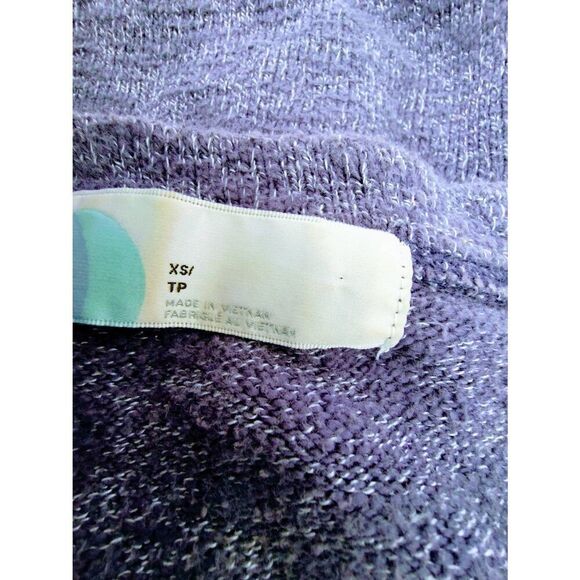 FREE PEOPLE BEACH THREE BUTTON BLUE SWEATER PRE-LOVED SIZE XS - Picture 11 of 11